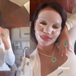 Georgina Rodríguez, noiva de Cristiano Ronaldo, mostra rotina de beleza em jatinho durante a Copa