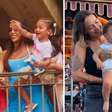 Bruna Biancardi e Carol Dantas, atual e ex de Neymar, curtem dia em família na Disney; veja fotos