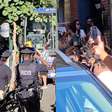 Policial filma festa da torcida brasileira nos EUA antes de Brasil x Haiti na Filadélfia