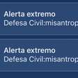 Você recebeu? Entenda o alerta da Defesa Civil enviado na madrugada