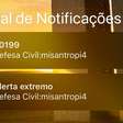 Defesa Civil de SP desativa alertas climáticos após possível invasão hacker