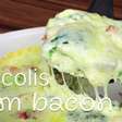 Brócolis gratinado com um molho branco delicioso e muito queijo por cima, um arraso