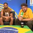 Matheus Cunha faz loja do amigo viralizar em entrevista na CazéTV: "Desculpa Nike"