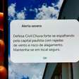 Quem enviou o alerta falso da Defesa Civil na madrugada?
