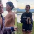 Bruna Marquezine e Shawn Mendes fazem discreta aparição em aniversário de marido de Sasha