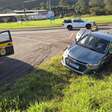 PRF prende motorista embriagado e sem habilitação após perseguição e colisão em Osório