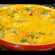 Peixe ao molho cremoso com leite de coco bem encorpado e saboroso, para você receber muitos elogios