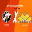 Vasco x Criciúma (Sub-20): onde assistir, escalações e arbitragem