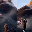 Turistas quase são atingidos por 'bola de fogo' ao se aproximarem de vulcão em erupção na Guatemala