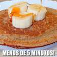 Panqueca saudável de banana rápida e gostosa, para você substituir o pão com leveza e manter a dieta