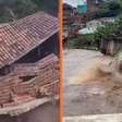 Vídeo: Casa desaba e rios transbordam após fortes chuvas em Pernambuco