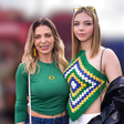 A caçulinha do Xuxa cresceu! Com crochê Brazilcore, filha de Sheila Mello com o atleta surpreende por altura aos 13 anos; mãe e filha combinam looks