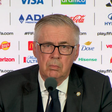 Ancelotti nega nervosismo e prega respeito após jornalista 'tirar' Costa do Marfim da Copa: 'Temos que esperar'