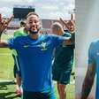 'Focus': Neymar mostra detalhe na chuteira em treino antes de jogo