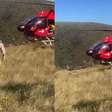 Idoso passa mal em trilha e precisa ser resgatado de helicóptero pelo Corpo de Bombeiros
