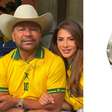 Ao lado da namorada, Neymar Pai usa relógio de quase R$ 500 mil em jogo do Brasil