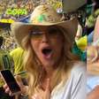 Virginia vai à loucura com gol do Brasil e mostra reação da torcida brasileira