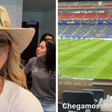 Virginia chega antes ao estádio para curtir camarote de luxo