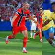 Imprensa internacional destaca duelo entre Haaland e Vini Jr em Brasil x Noruega