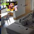 Bruninho do vôlei comemora gols do Brasil com amigos e é flagrado por câmera de segurança