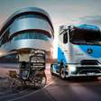 Mercedes mostra 130 anos com 1° caminhão e atual 100% elétrico