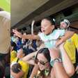 Bruna Biancardi mostra encontro de Mavie e filha de astro da NBA durante jogo do Brasil: 'Amigo do papai'