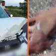Filho do cantor Neto Araújo sofre acidente a caminho do velório do pai