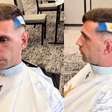 Dibu Martínez pinta bandeira da Argentina no cabelo antes de partida contra Cabo Verde: 'Identidade'