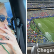 Virginia chega ao estádio em Nova Jersey para assistir ao jogo da Seleção ao lado das filhas