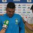 Casemiro fica aos prantos e pausa entrevista após pergunta de Fernanda Gentil: 'Difícil'