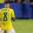 Esposa de Bruno Guimarães presta apoio após eliminação do Brasil: "dói na alma, mas faz parte do esporte"