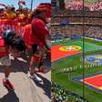 Jornalista brasileiro 'alvo' de CR7 viu eliminação do estádio e mostrou festa da torcida da Espanha antes de jogo