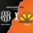 Ponte Preta x Criciúma: onde assistir, escalações e arbitragem