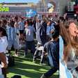 Veja festa de torcedores em Buenos Aires após classificação da Argentina para quartas de final da Copa