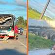 Colisão entre ônibus e caminhão deixa um morto e um ferido na PE-38, em Ipojuca