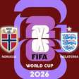 Noruega x Inglaterra, com comentários e estatísticas a partir das 17h