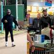 Cantor Harry Styles é flagrado fazendo compras e se exercitando em parque em São Paulo