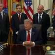 Trump diz que EUA 'acabarão controlando o Estreito de Ormuz' em meio à guerra contra o Irã