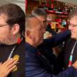 Galvão Bueno mostra encontro com Casimiro antes de Argentina x Inglaterra: 'Fala, meu garoto'