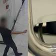 Câmera registra homem escondendo celular em banheiro para filmar mulheres em prédio comercial