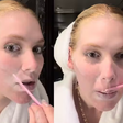 Virginia depila o rosto com lâmina; dermatologista explica se técnica é segura