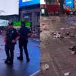 Olha como ficou a Times Square após a festa dos Argentinos