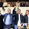 Com clima de Copa, Federação União-PP de SP declara apoio a Flávio Bolsonaro e oficializa Derrite ao Senado