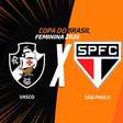 Vasco x São Paulo (Copa do Brasil Feminina): onde assistir e escalações
