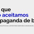 Editorial: Aqui não tem propaganda de bets