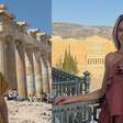 Monocromático é a sensação de Ticiane Pinheiro na Grécia: em eurotrip fashion com Rafa Justus, apresentadora reúne tendências e dita moda no verão europeu