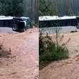 Sobe para 143 o número de cidades afetadas pelas chuvas no RS; vídeo mostra ônibus sendo arrastado por correnteza