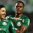 Maurício marca duas vezes, e Palmeiras vence o Coritiba pelo Brasileirão