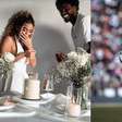 Goleiro Hugo Souza e Rauany Barcellos anunciam gravidez: 'Nosso sonho'