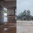 Rio Taquari transborda e alaga ruas de cidades no RS